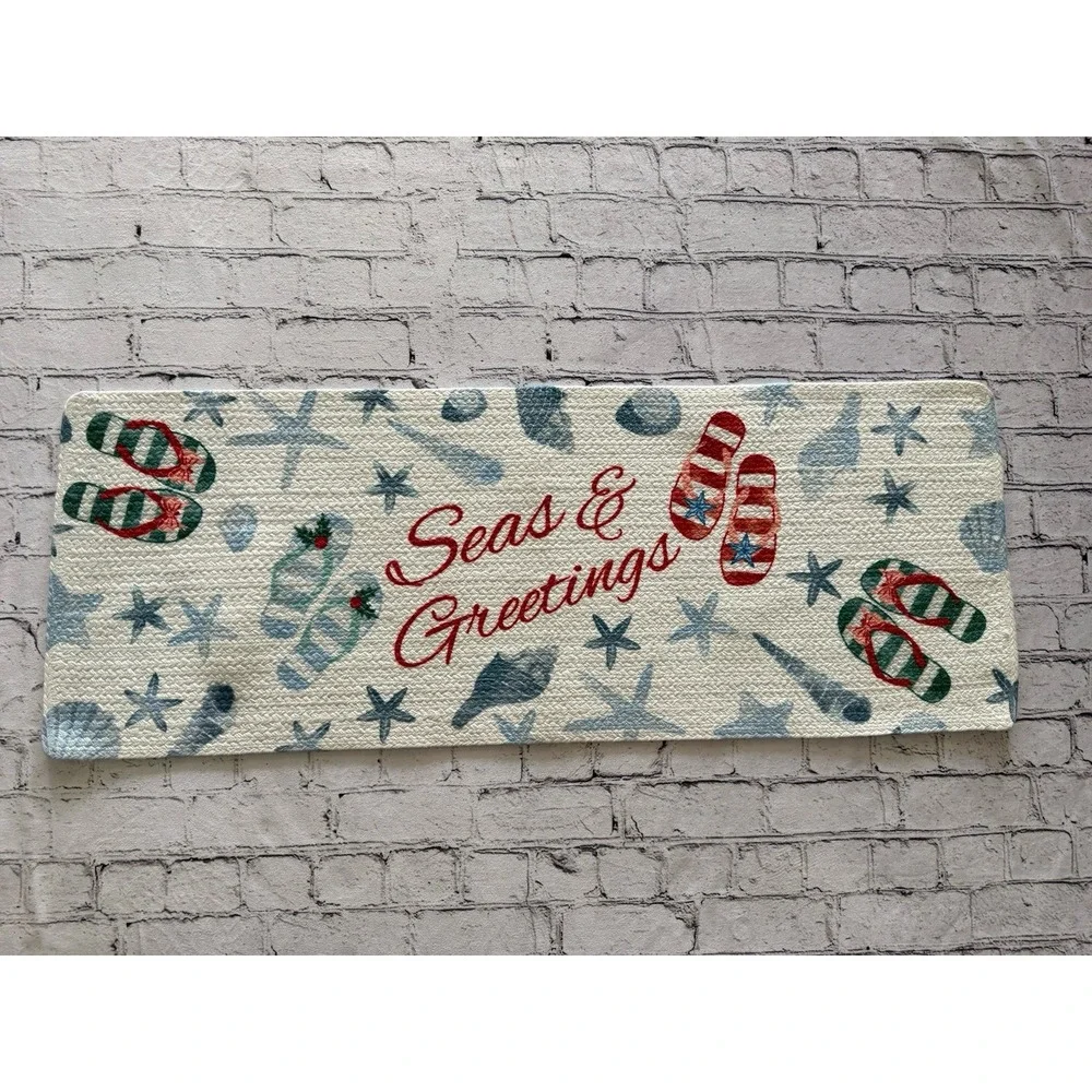 St Nicholas Square Ocean Beach Theme Holiday Table Runner 